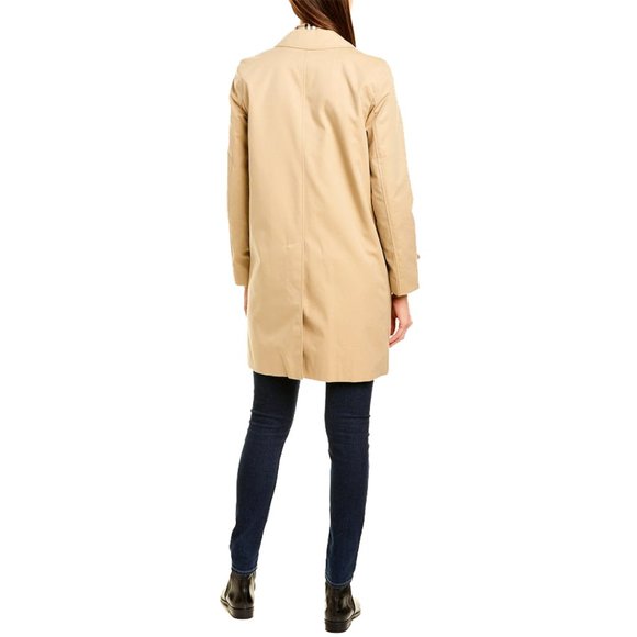 Burberry Press-stud Detail Cotton Gabardine Coat - Picture 4 of 8